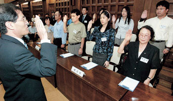 배심제 첫 모의재판