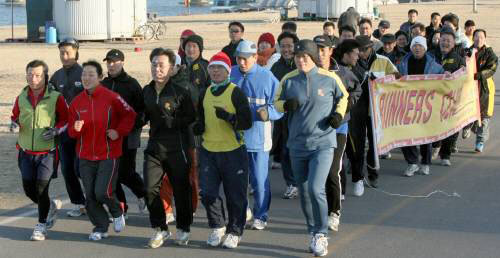 달리면 가슴이 훈훈해져요