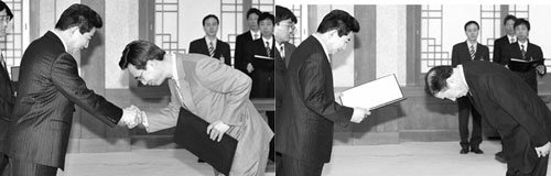 말많던 인사 깍듯한 인사