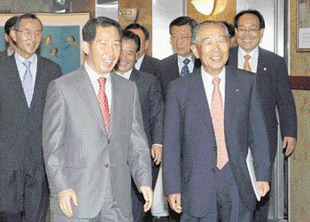 경제5단체장 만나고