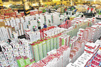 한가위 설레는 청과시장