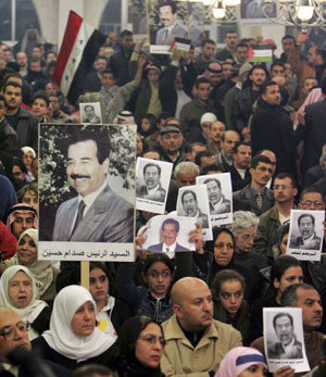 사형 이후 후세인 지지 시위 확산