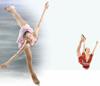 김연아-점프 능력, 아사다-스핀 연기 강점