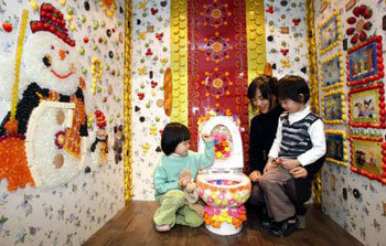 과자로 만든 동화나라 화장실