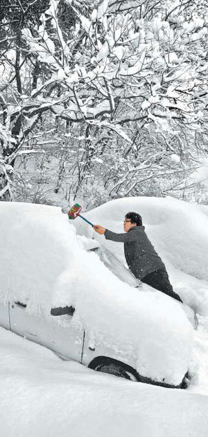 내 차 맞나 태백 65cm 대설