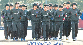 허정무호 첫날부터 공포의 셔틀런