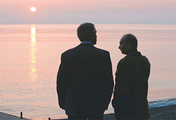 석양을 바라보며