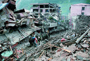 도시 전체가 폐허로