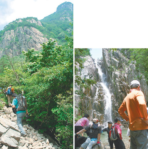 청산에 마음 씻고 폭포에 더위 씻고