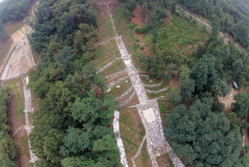 하늘에서 본 우면산 장마에도 괜찮을까