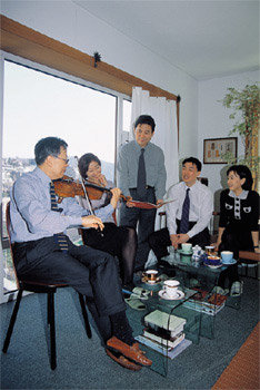 바이올리니스트 김민의 연어새우파스타