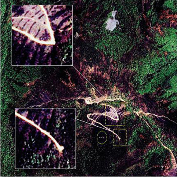 ‘지하 핵실험 징후’ 지목된 북한 길주 산악지대 위성사진