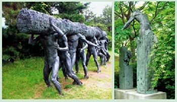 경춘 국도 드라이브 길에 만나는 야외조각공원 모란미술관