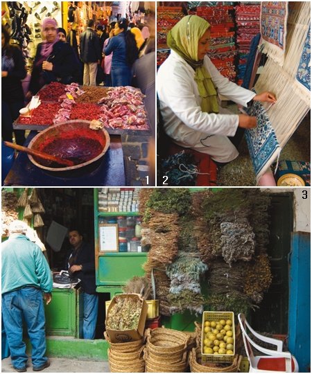 색채의 향연장 튀니지 튀니스 시장