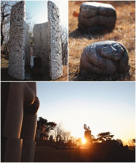 ‘사랑의  종소리  들리는 한국민속촌  야외조각공원’