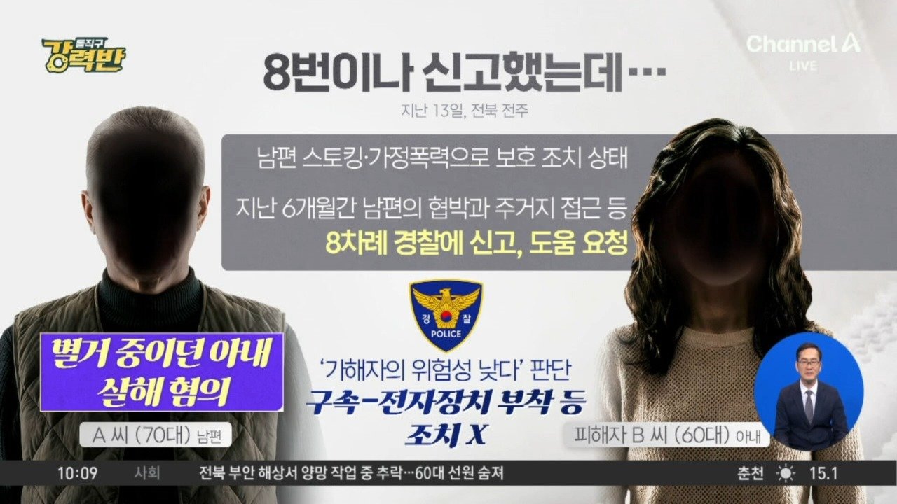 [돌직구 강력반]8번 신고했지만…결국 남편에 살해된 아내