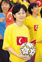 보은의 월드컵 응원 “터키 파이팅”