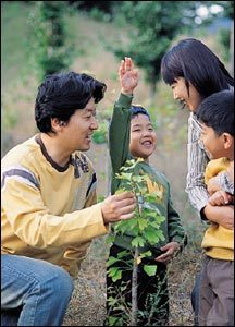 탤런트 이연경 가족과 함께 떠난 은행농장 체험여행