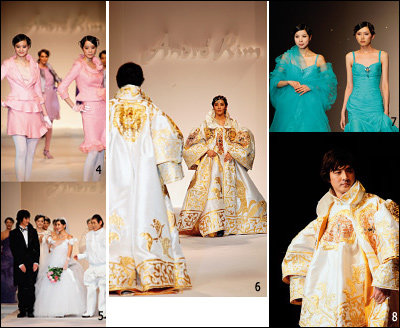 중국 상하이에서 우아한 한국의 멋으로 감동 자아낸 앙드레김 패션쇼