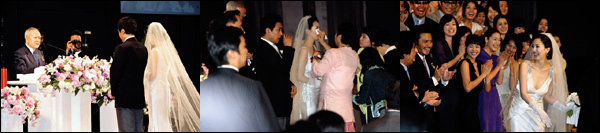 톱스타 커플로 화제 모으며 결혼식 올린 김승우·김남주