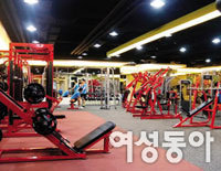 Hot fitness center