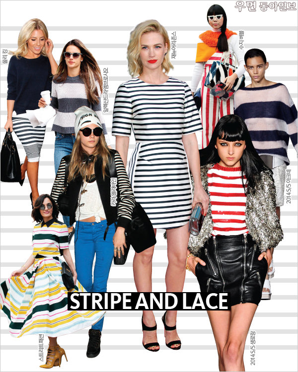 STRIPE AND LACE