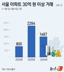 서울 ‘30억 이상’ 초고가 거래 35% 급감…다주택 규제 영향