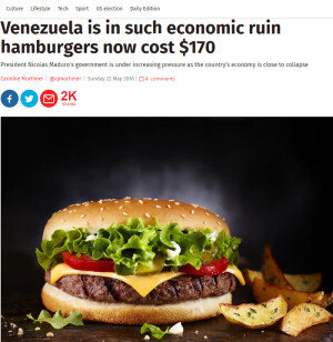 햄버거 한 개에 20만 원? 베네수엘라 경제 붕괴 실상