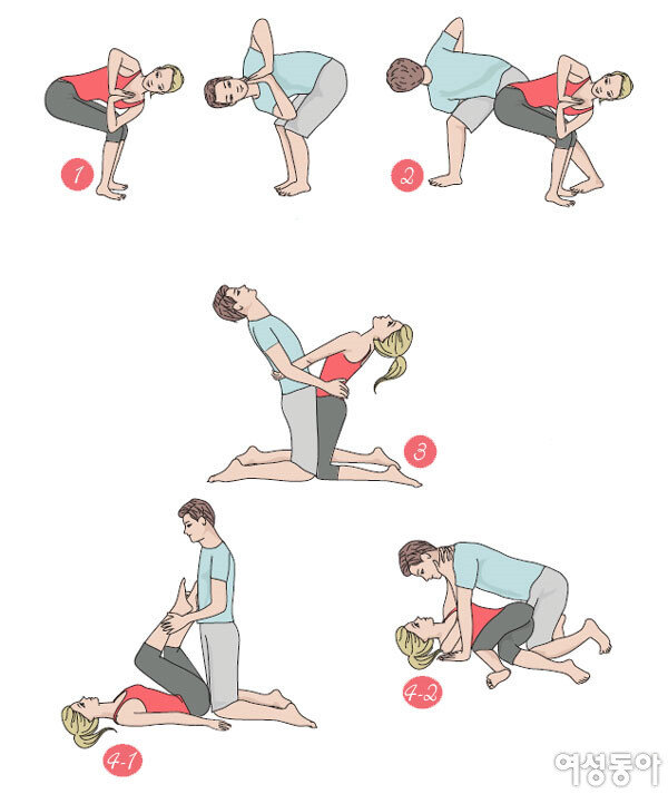 두 사람에게 참 좋은 커플 요가법 여성동아 
