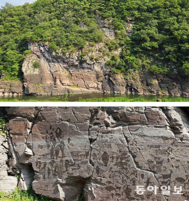 Petroglyphs at Bangucheon named UNESCO World Heritage