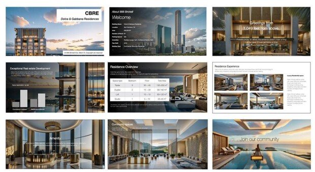A building brochure design created in collaboration with CBRE / Source=PlanBy Technologies