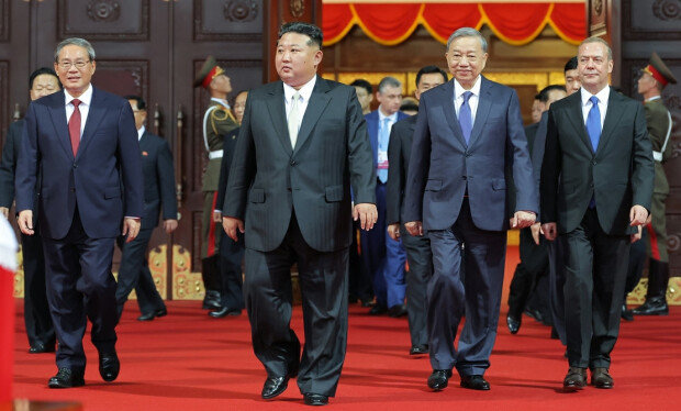 North Korea holds parade, showcases new weapons