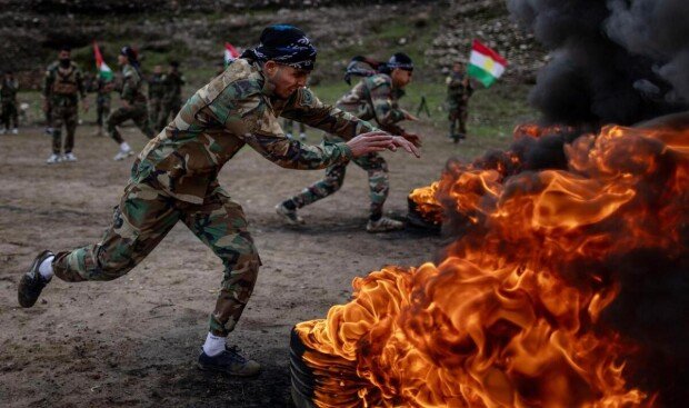 Kurdish fighters launch ground assault inside Iran