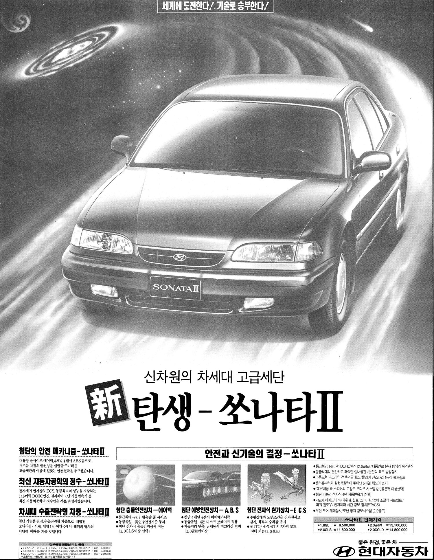 쏘나타Ⅱ. 1993. 현대자동차