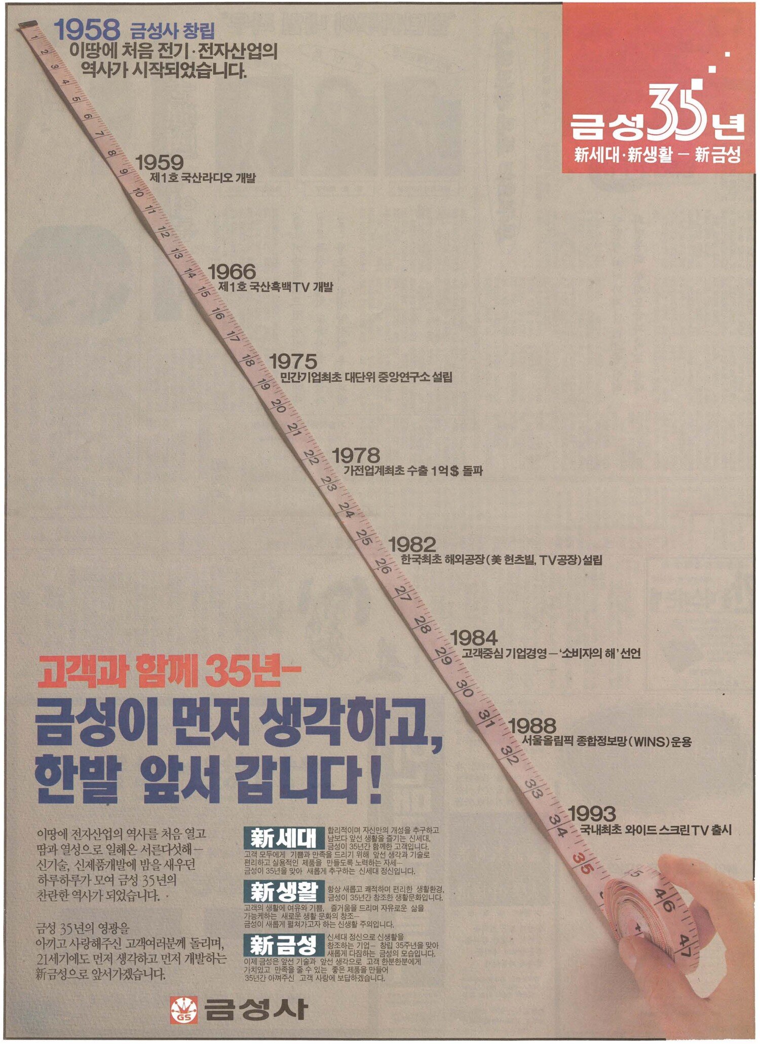 기업광고. 1993. 금성사