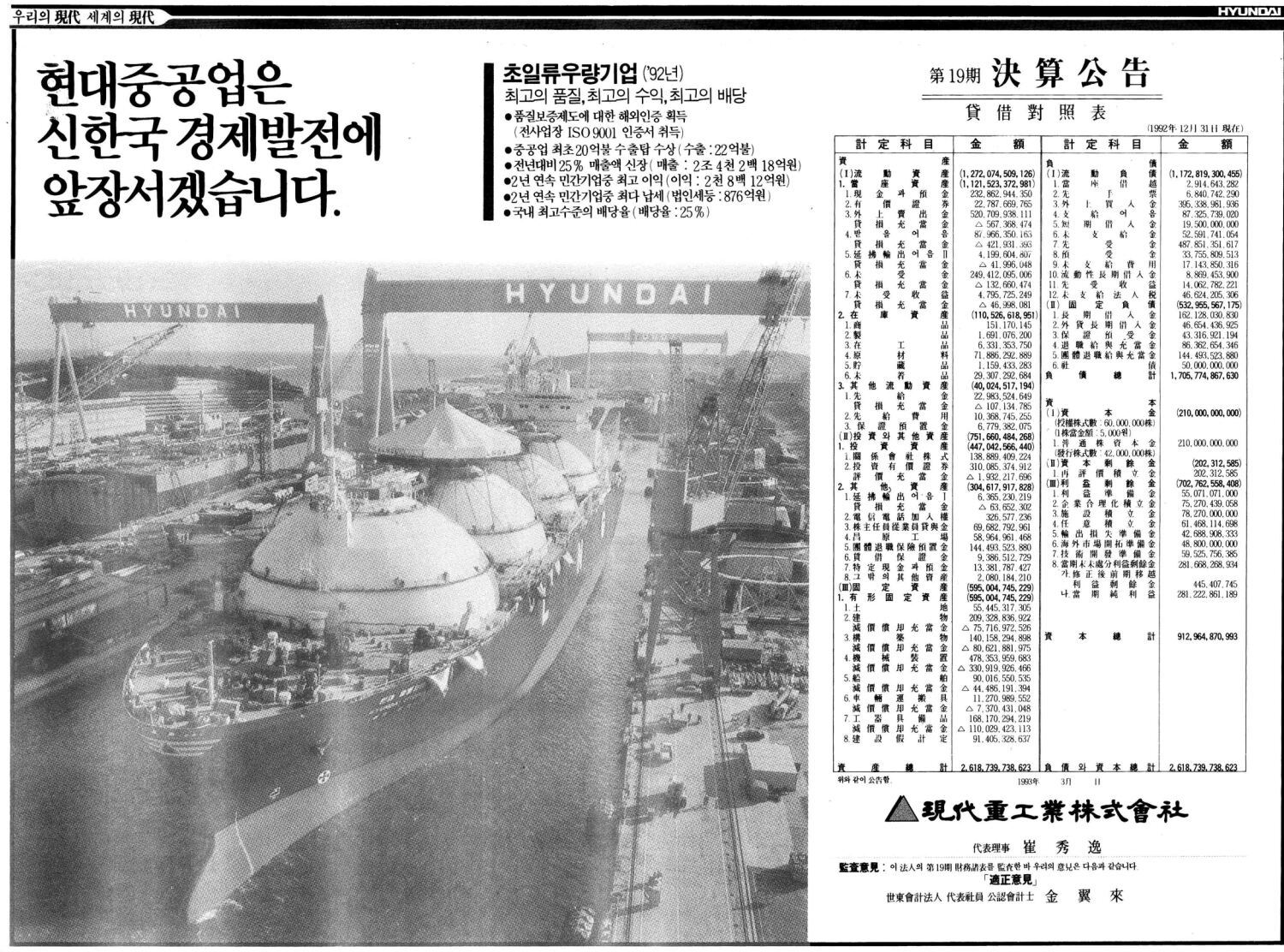 기업광고. 1993. 현대중공업