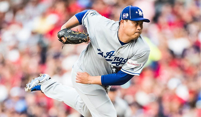 Dodgers' Ryu Hyun-jin allows no run at 