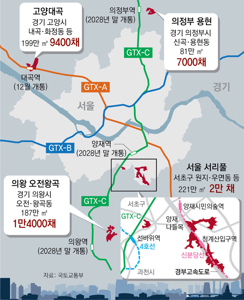 Photograph accompanying Seoul's 73,000-home promise now runs through the Gangnam greenbelt