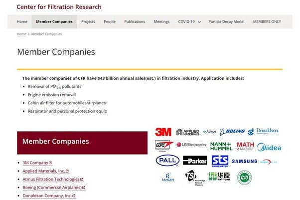 Introduction to the CFR, which establishes the theories and systems related to filtration. Kwak is also participating in this research and development / source=IT dongA
