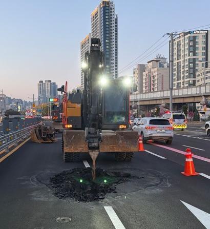 Busan tunnel route suffers new ground subsidence