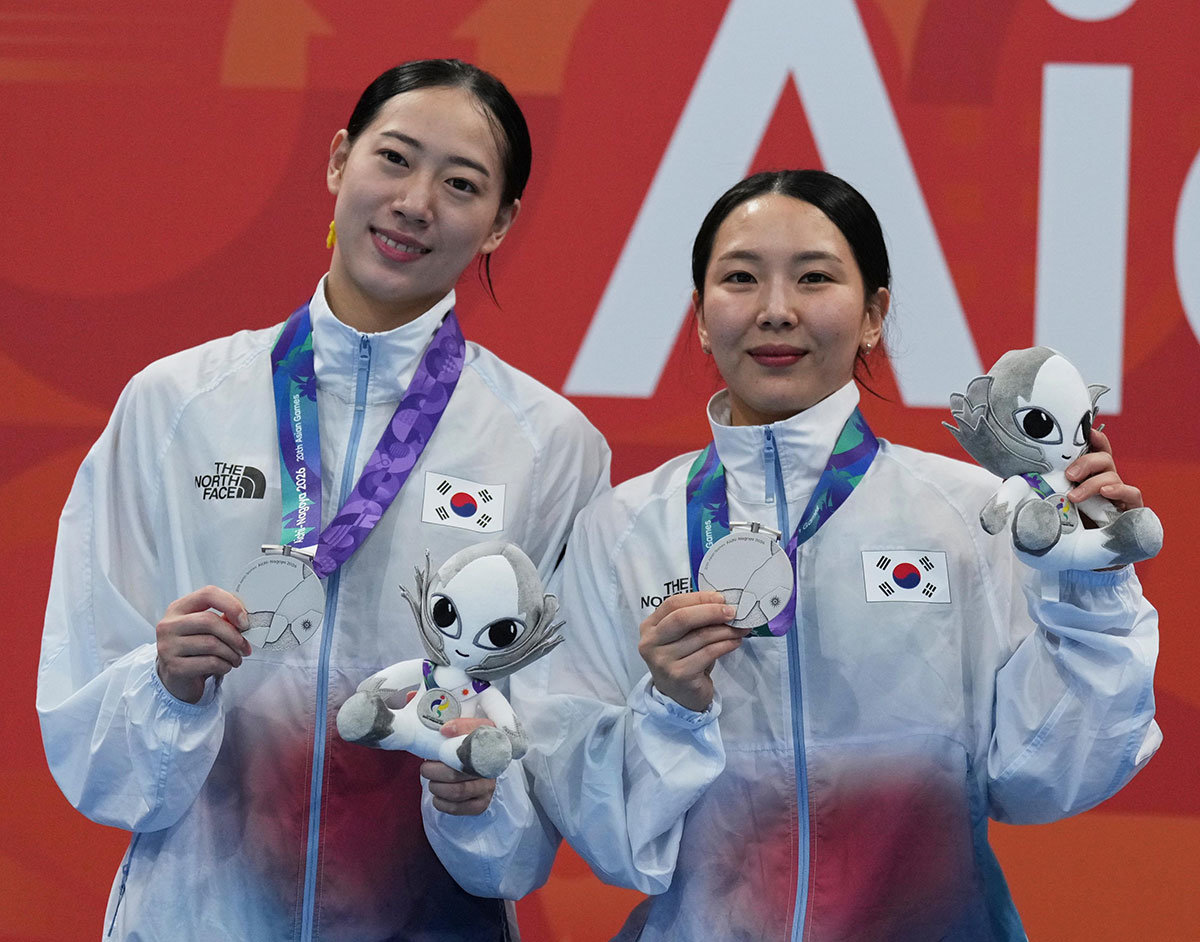 Kim Su-ji takes silver in 3m synchro final - 동아일보