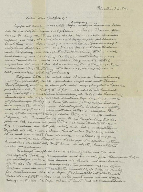 アインシュタインの「神への手紙」が32億ウォンで落札 東亜日報