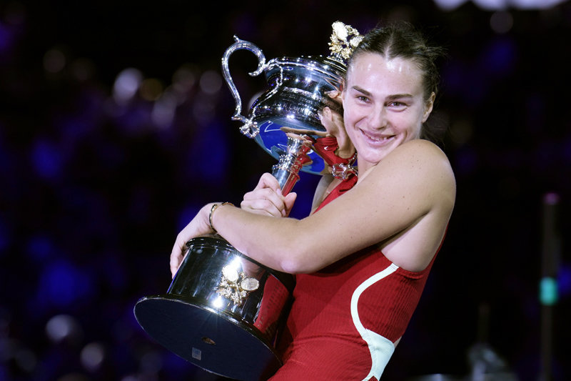 7試合で1セットも落とさず優勝、サバレンカが全豪オープン2連覇