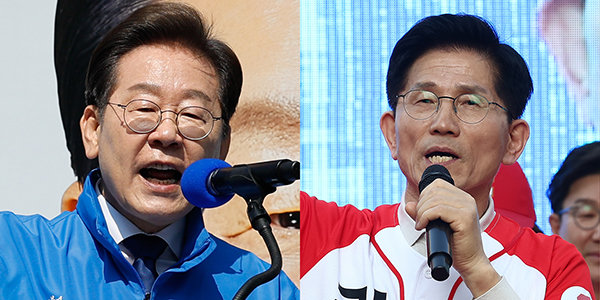 ﻿대선 사전투표 2주일 앞… 좁혀지지 않는 李-金  간격