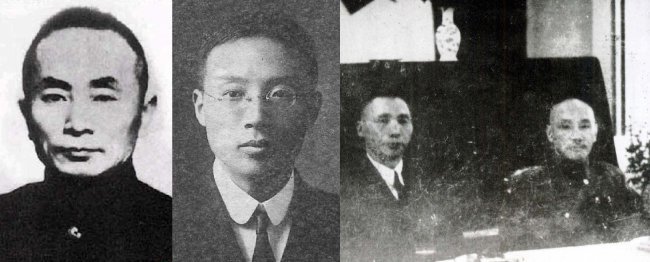 천궈푸, 천치메이, 김구(왼쪽)와 장제스 (왼쪽부터) [위키피디아, 동아DB]