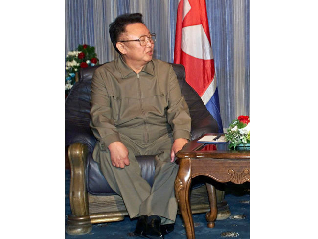 2002년의 김정일 북한 국방위원장. [뉴시스]