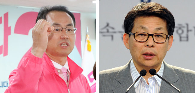 막말 논란을 일으킨 김대호(왼쪽)·차명진 후보. [뉴스1]