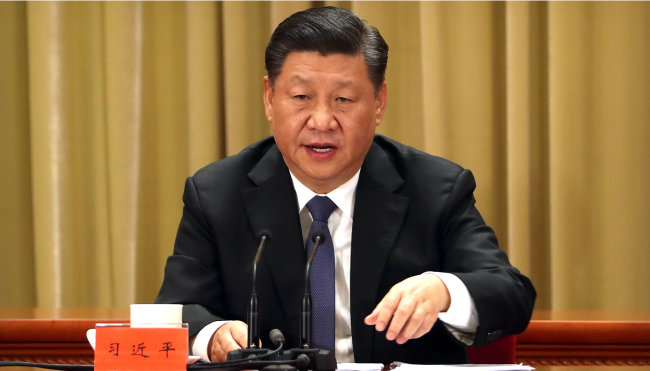 시진핑 중국 국가주석은 2019년 1월 ‘대만 동포에 보내는 메시지’ 발표 40주년 기념식에서 “1949년 이후 중국공산당은 시종일관 대만과의 조국 통일을 역사적 의무로 생각한다”고 말했다. [뉴시스]
