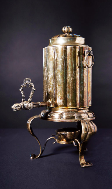 오스트리아 스털링 실버 보온 커피포트. 1800년대 중반 생산. 