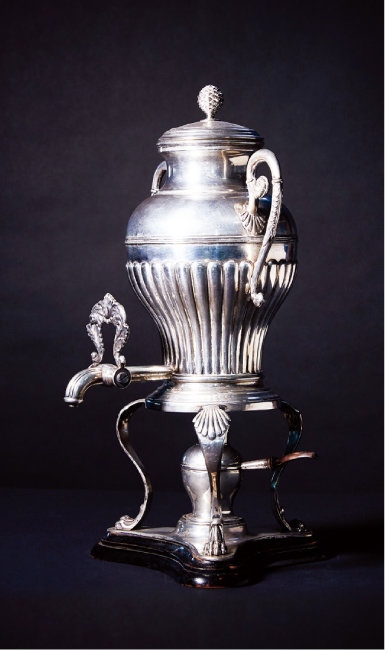 오스트리아 스털링 실버 보온 커피포트. 1800년대 초반 생산.